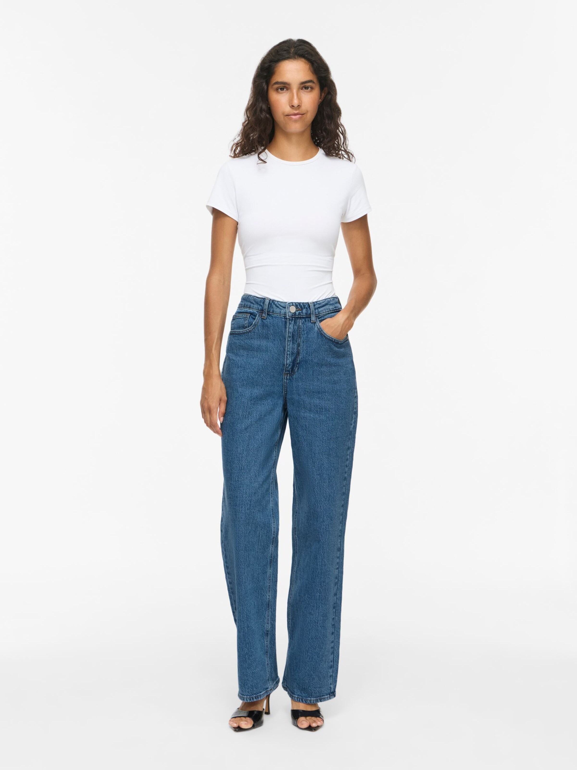Loosefit Jeans di VILA in blu: frontale