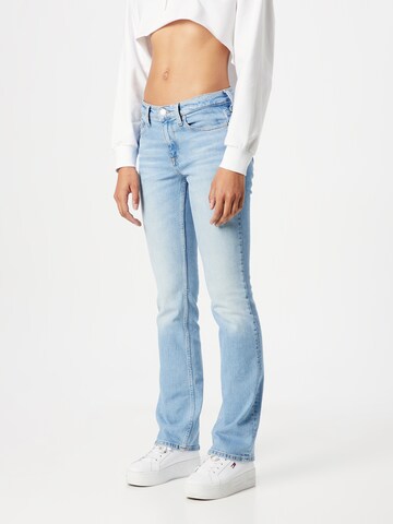 Coupe slim Jean 'MADDIE' Tommy Jeans en bleu : devant