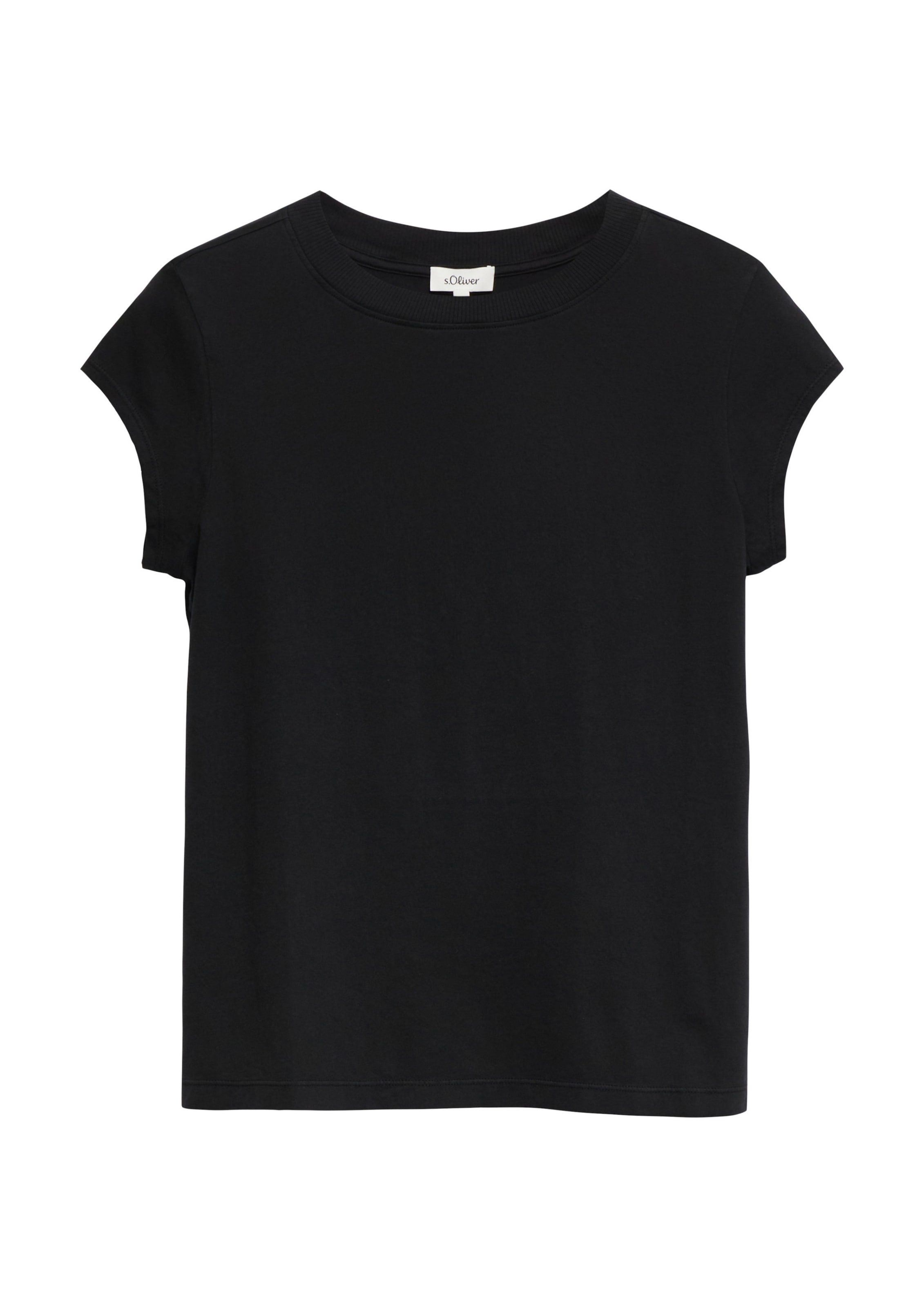 s.Oliver Shirt in Zwart: voorkant
