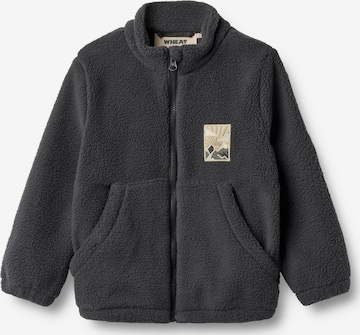WHEAT Fleece Jacket 'Helge' in Grey: front