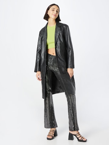 NEON & NYLON Flared Trousers 'RICCA' in Black