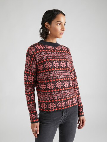 Blutsgeschwister Sweater 'Holmenkollen Hüttenzauber' in Pink: front