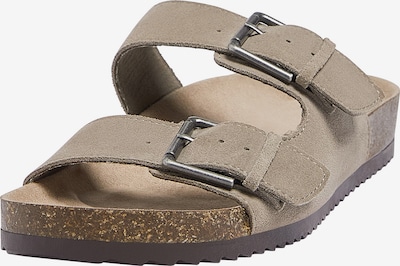 Pull&Bear Mule en taupe, Vue avec produit