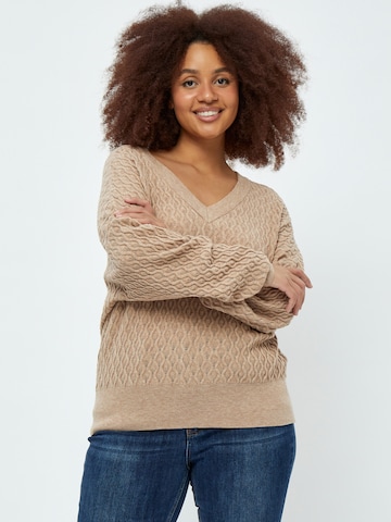 Pullover 'Rosalia' di Peppercorn in beige: frontale