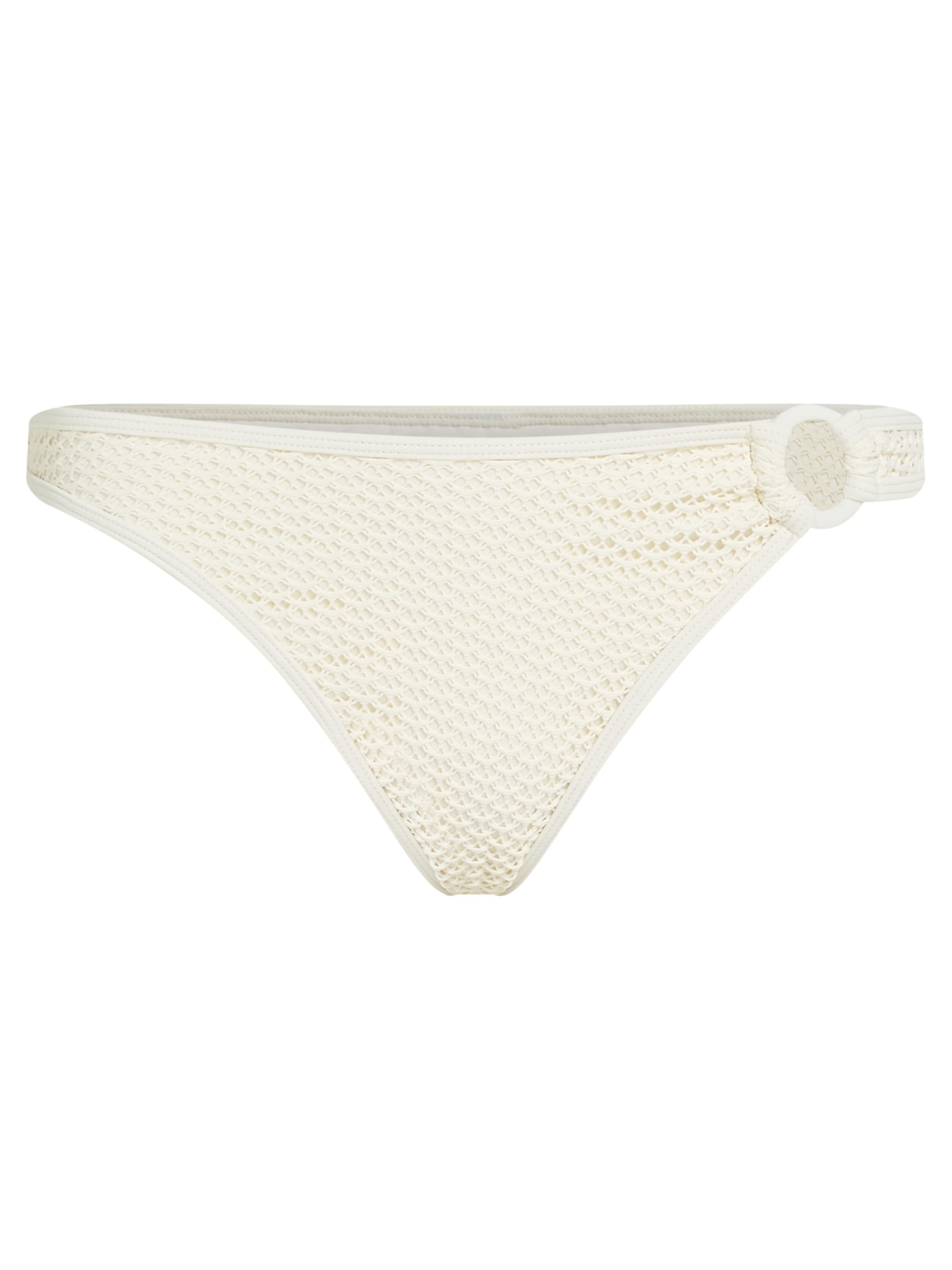 Slip costum de baie 'CROCHET' de la Karl Lagerfeld pe bej: față