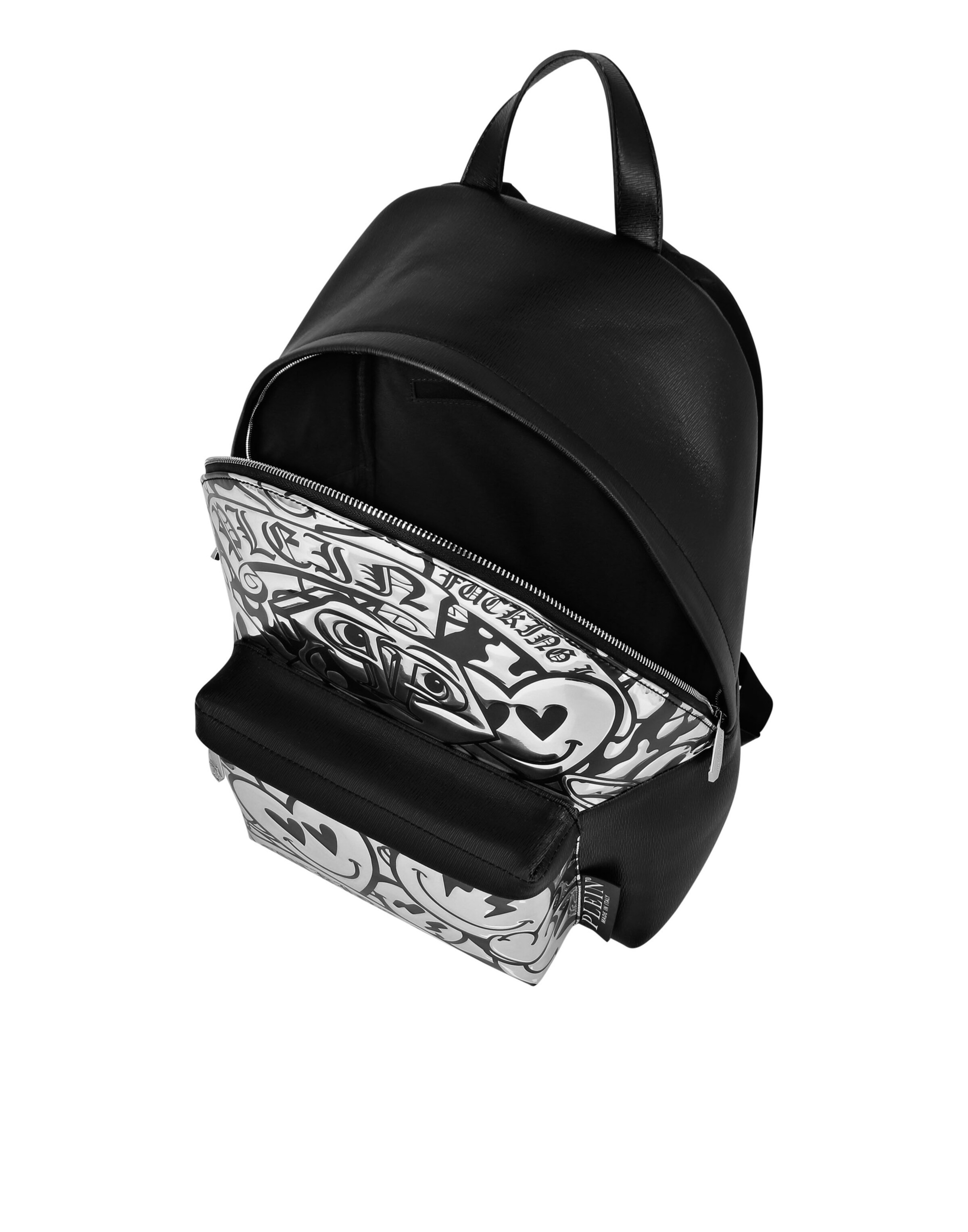 Philipp Plein - Mochila 'Smile' em prata