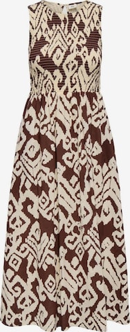 Abito 'Jdydiego S/L Smock Midi Dress Wvn Noos 15373074' di Jaqueline de Yong in marrone: frontale