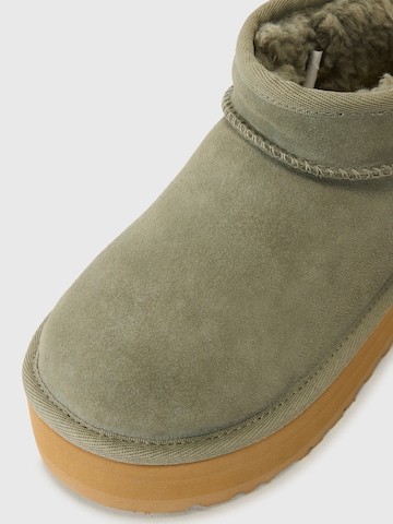 UGG Škornji 'CLASSIC ULTRA MINI' | zelena barva