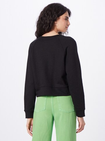 UNITED COLORS OF BENETTON Sweatshirt in Zwart