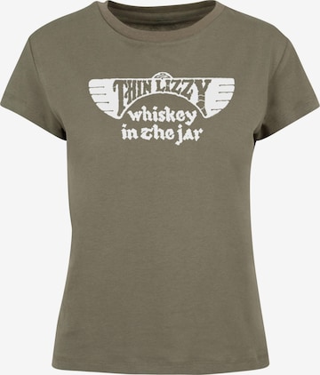 T-shirt 'Thin Lizzy - Whiskey Amended Box Tee ' Merchcode en vert : devant