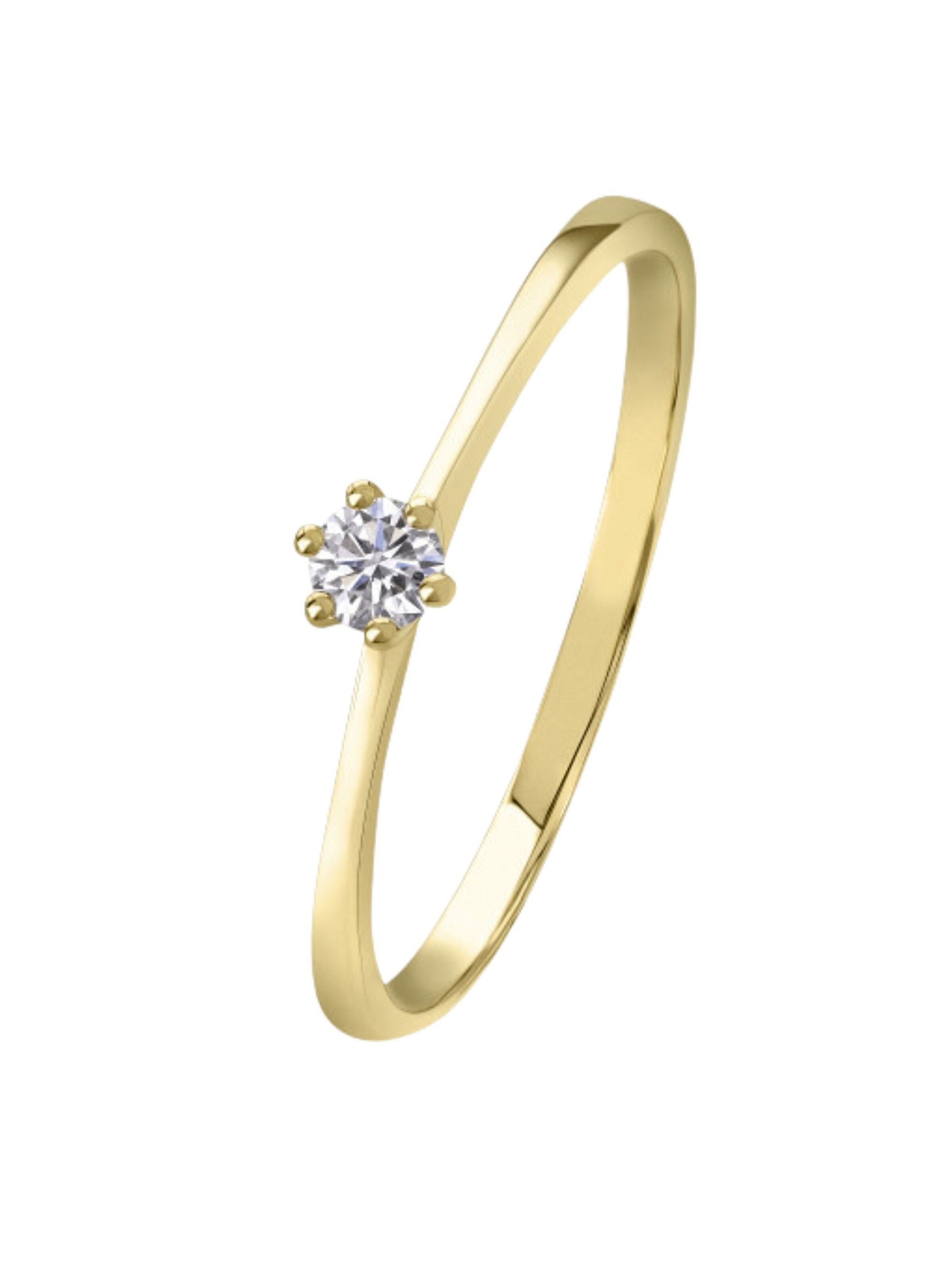 ONE ELEMENT Ring in Gold: Vorderseite