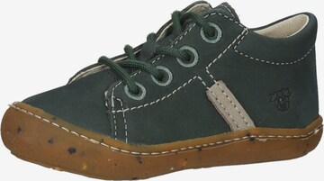 Pepino First-Step Shoes in Green: front