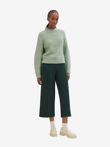 TOM TAILOR DENIM Wide leg Trousers in Green