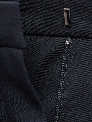 MANGO Regular Trousers with creases 'BOREAL' in Blue