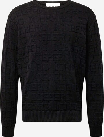 ICEBERG Sweater in Black: front