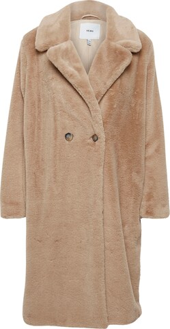 ICHI Winter Coat 'HAYA' in Brown