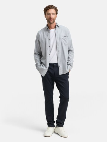 TOM TAILOR Regular fit Button Up Shirt in Blue