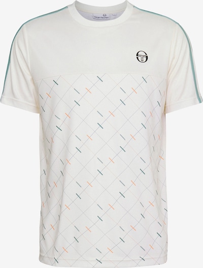 Sergio Tacchini Toiminnallinen paita 'Scotland' värissä vaaleabeige / petrooli / musta / valkoinen, Tuotenäkymä