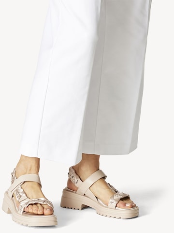 TAMARIS Sandals in Beige: front