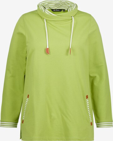 Ulla Popken Sweatshirt in Grün: predná strana