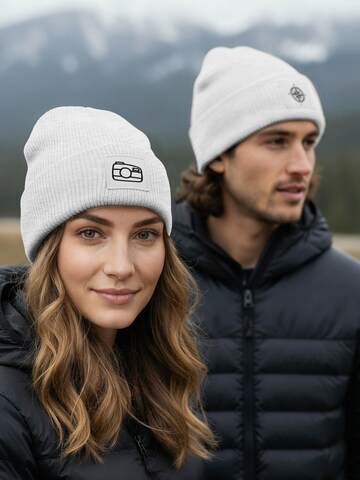 Neverless Beanie 'Kamera' in Grey