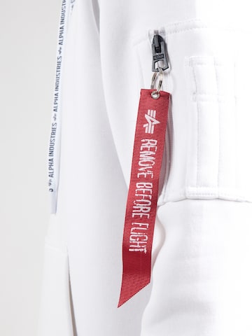 ALPHA INDUSTRIES Μπλούζα φούτερ σε λευκό