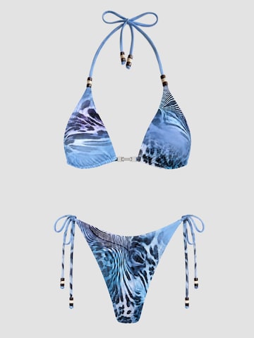 DOUVOS CONTOUR Triangle Bikini Top 'SABRINA' in Blue