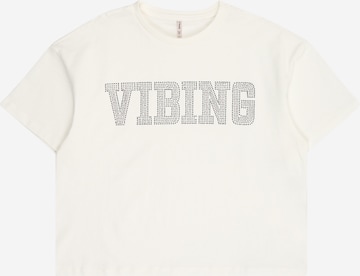 T-Shirt 'KOGRIRI' ONLY GIRLS en blanc : devant