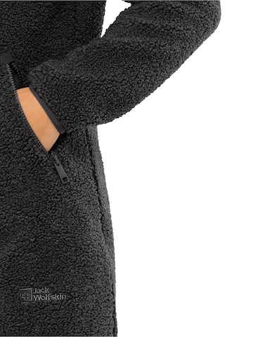 JACK WOLFSKIN Athletic Fleece Jacket in Black