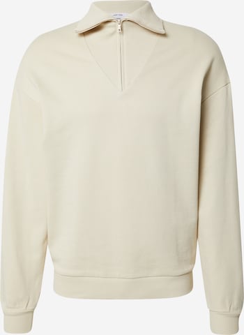 DAN FOX APPAREL Sweatshirt 'Joel' in Beige: predná strana