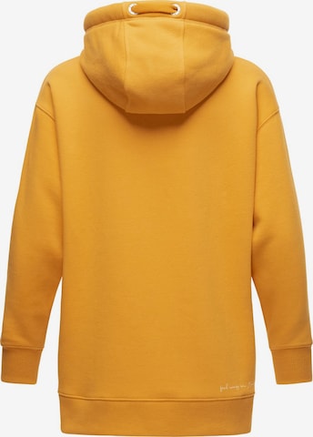 NAVAHOO - Sweatshirt 'Silberengelchen' em amarelo