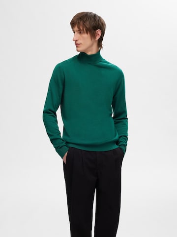 SELECTED HOMME Pullover i grøn: forside