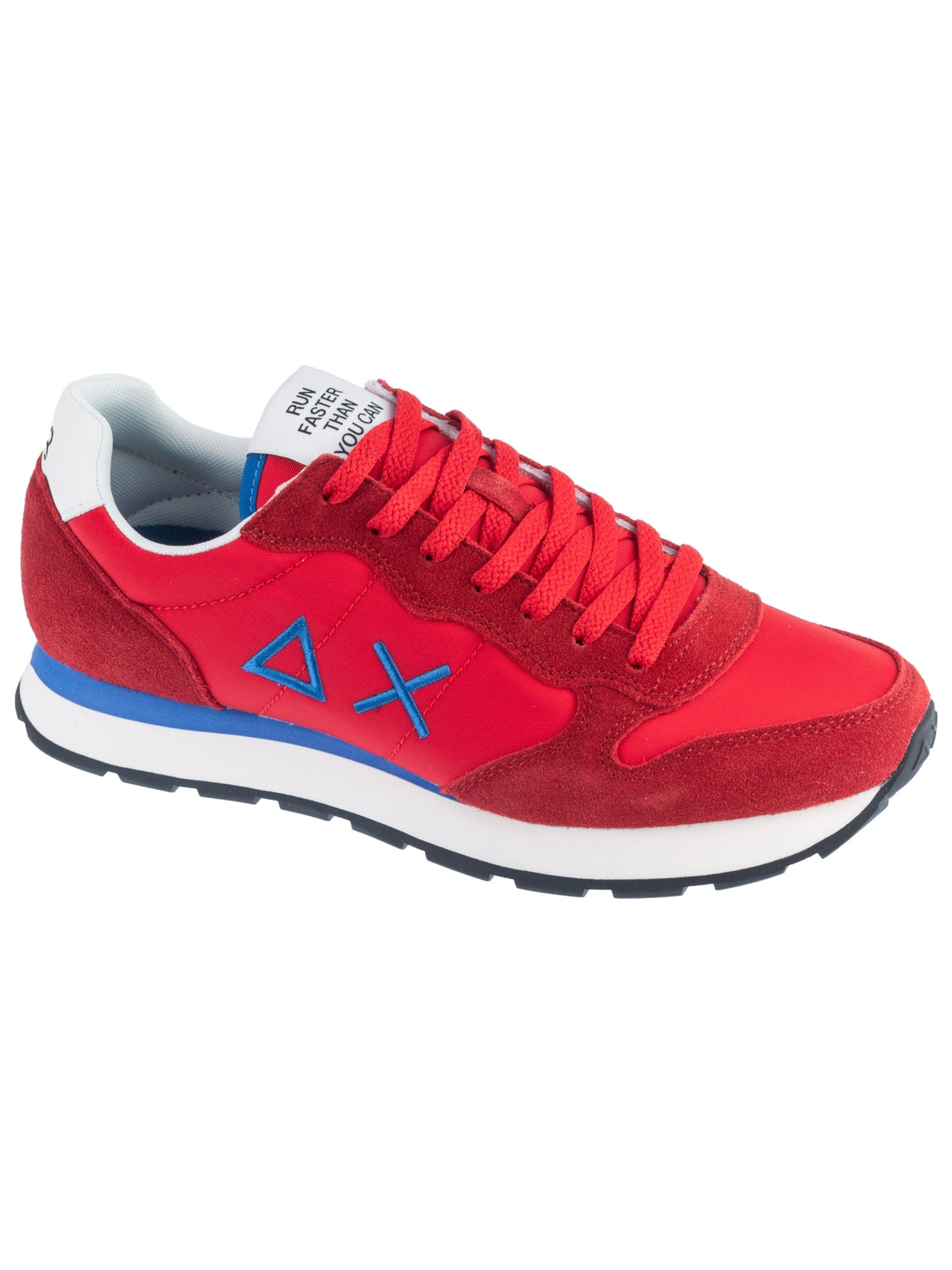 SUN68 Sneakers laag 'SUN68 Tom Solid' in Rood: voorkant