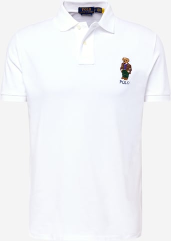 T-Shirt Polo Ralph Lauren en blanc : devant