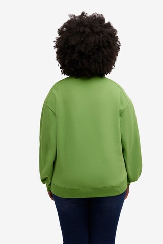 Ulla Popken Sweatshirt in Groen