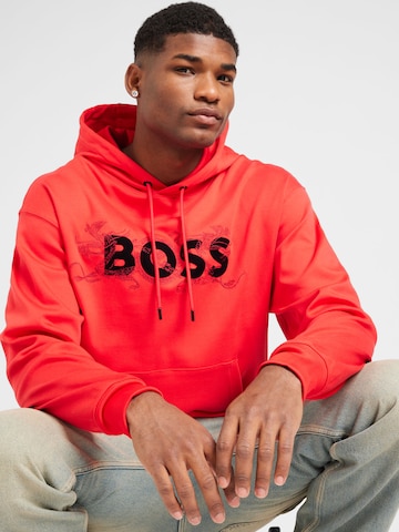 BOSS Black - Sudadera 'Sullivan' en rojo