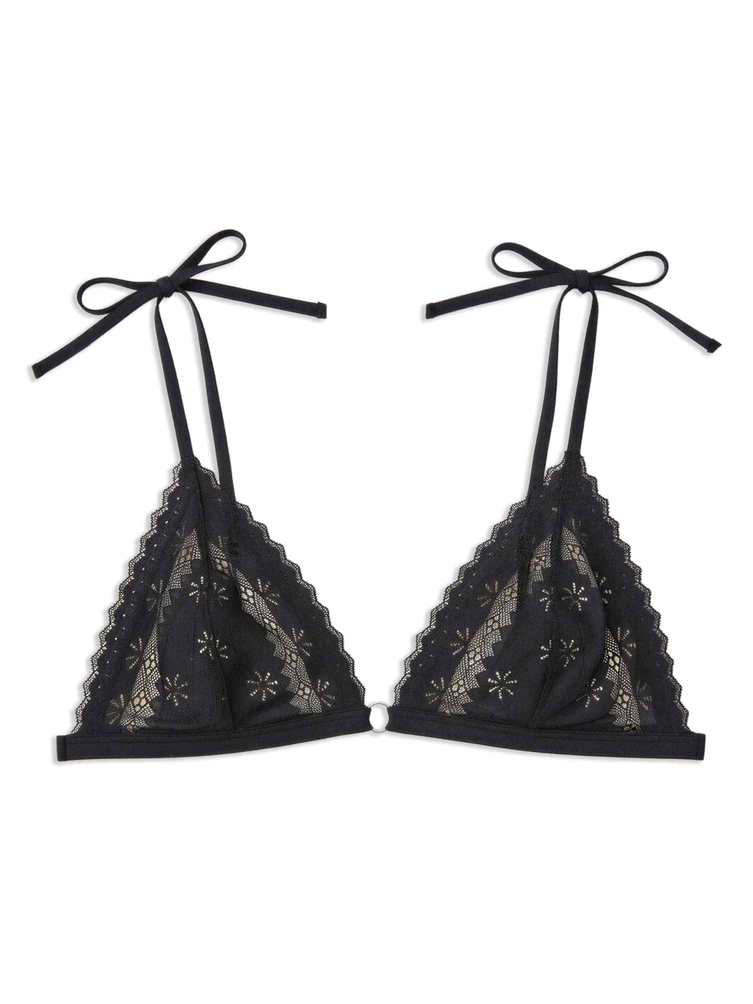 GiselaTrokutasti Grudnjak ' ' - crna boja