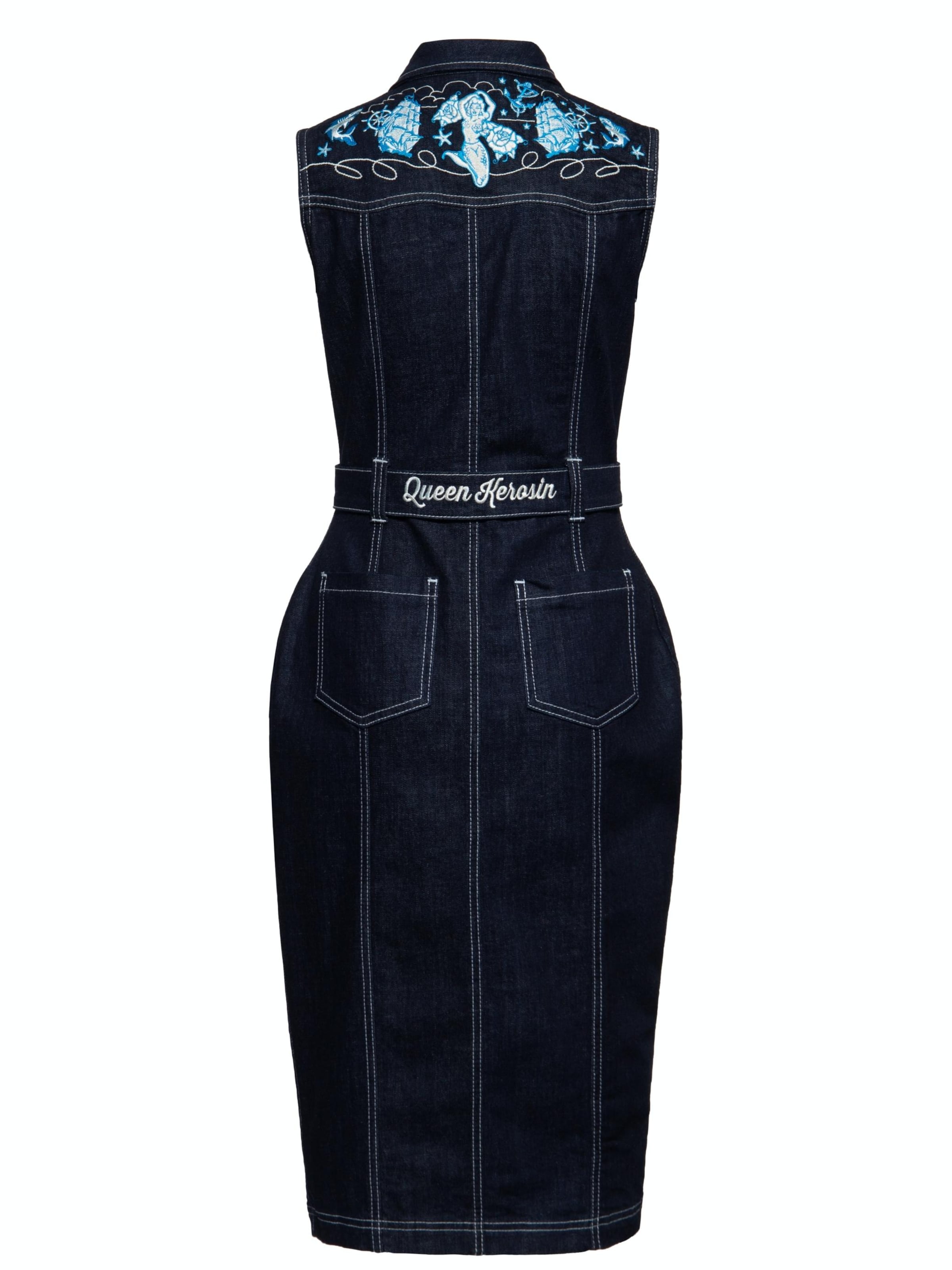 Queen Kerosin Kleid‌‌‌‌‌‌‌‌ in Blau