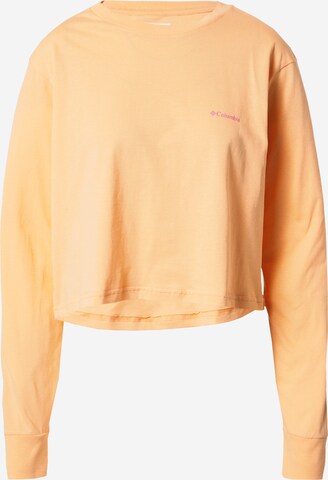 T-shirt fonctionnel 'North Cascades' COLUMBIA en orange : devant