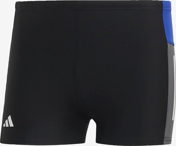 ADIDAS PERFORMANCE Athletic Swim Trunks in Black: front