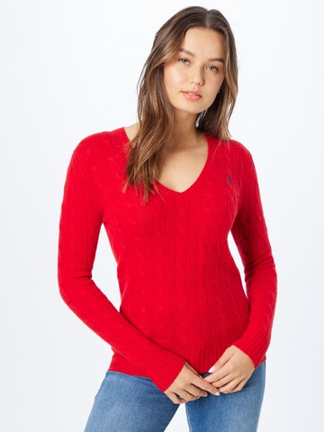 Polo Ralph Lauren Sweter 'KIMBERLY' w kolorze czerwony: przód