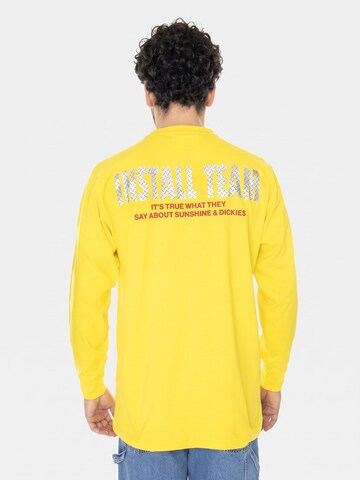 T-Shirt 'Nys LS Yexas' DICKIES en jaune