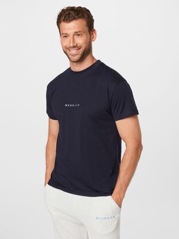 Mennace - Camiseta en azul: frente