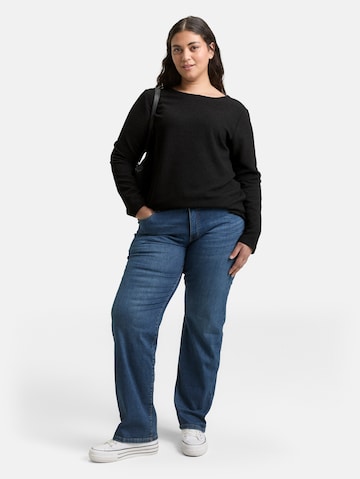 Tom Tailor Women + Shirt in Zwart