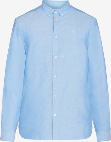 KnowledgeCotton Apparel Button Up Shirt 'HARALD' in Blue: front