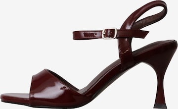 POTI PATI Sandaal 'Supermodische Sandalen mit Absatz' in Rood: voorkant