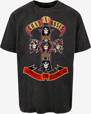 F4NT4STIC T-Shirt 'Guns 'n' Roses Appetite For Destruction' in Schwarz: predná strana