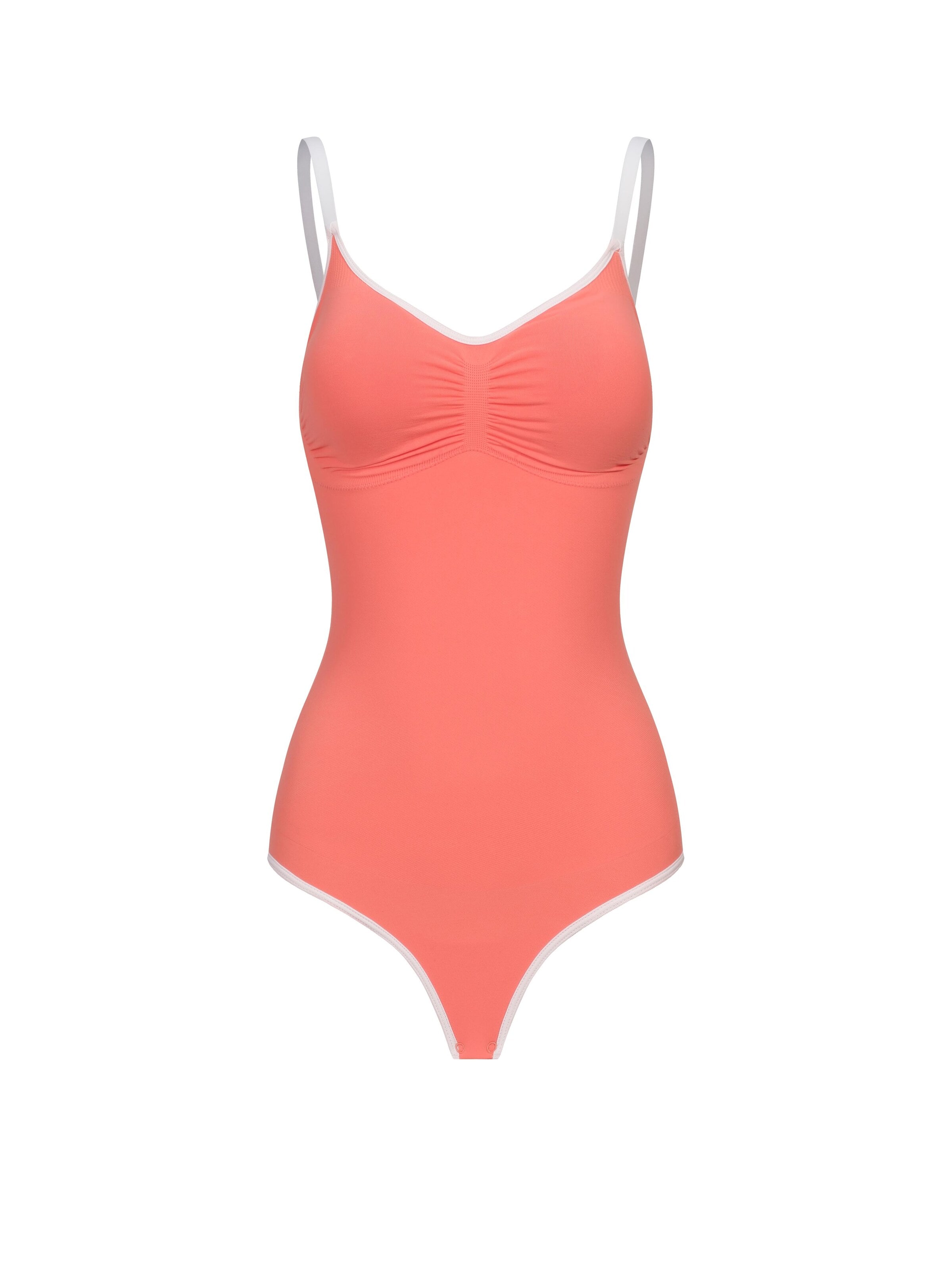 cfab (formerly creamy fabrics) Shaping Bodysuit in Orange: front