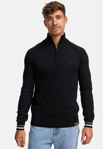 INDICODE JEANS Pullover ' Swift ' in Schwarz: Vorderseite