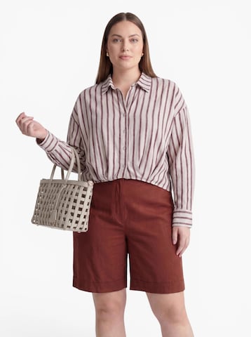 ONLY Carmakoma - Blusa 'CARSIESTA' en gris: frente